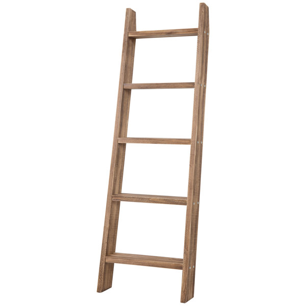 Millwood Pines 4.5 ft Solid Wood Blanket Ladder & Reviews Wayfair Canada